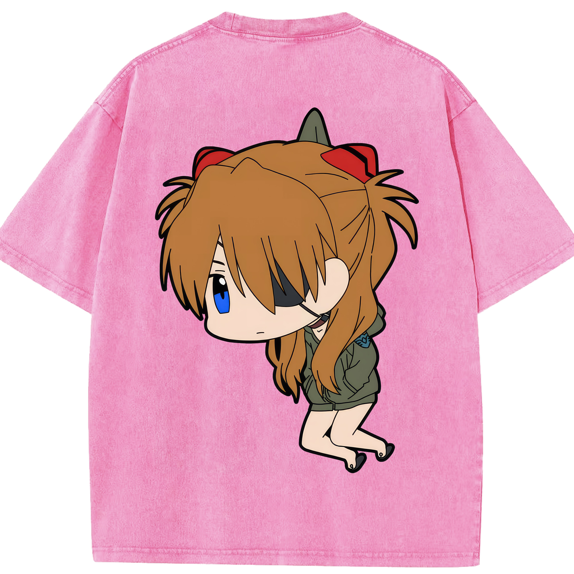（画像用） EVA 新世紀エヴァンゲリオン 綿100% ヴィンテージ風 半袖Tシャツ（背面プリント）